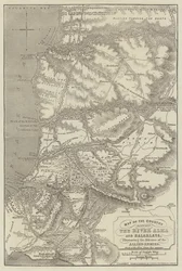 Map of the Country between the River Alma and Balaklava, illustrating the Advance of the Allied Armies